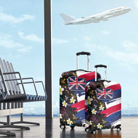 Hawaiian Flag Day Luggage Cover Tropical Flowers and Leaves