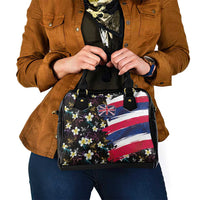 Hawaiian Flag Day Shoulder Handbag Tropical Flowers and Leaves LT03 - Polynesian Pride