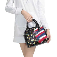 Hawaiian Flag Day Shoulder Handbag Tropical Flowers and Leaves LT03 - Polynesian Pride