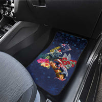 Australia and New Zealand Car Mats Merry Christmas-Tuatara and Koala with Plants Xmas Style