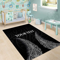 New Zealand Netball Area Rug Koru and Maori Tattoo Jersey