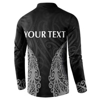 New Zealand Netball Button Sweatshirt Koru and Maori Tattoo Jersey LT03 - Polynesian Pride