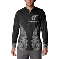 New Zealand Netball Button Sweatshirt Koru and Maori Tattoo Jersey LT03 - Polynesian Pride
