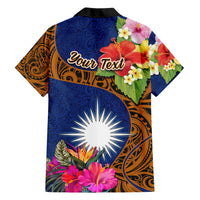 Personalised Marshall Islands Manit Day Hawaiian Shirt Marshall Seal Mix Hibiscus Flower Maori Pattern Style LT03 - Polynesian Pride