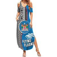 fiji-rugby-family-matching-summer-maxi-dress-and-hawaiian-shirt-coat-of-arms-palm-tree-mix-polynesia-tapa-pattern