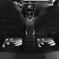 New Zealand World Cup 2023 Car Mats Aotearoa Haka Rugby with Silver Fern Maori Ethnic Pattern LT03 - Polynesian Pride