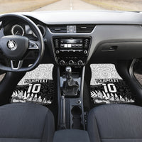 Custom New Zealand World Cup 2023 Car Mats Aotearoa Haka Rugby with Silver Fern Maori Ethnic Pattern LT03 - Polynesian Pride