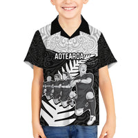 Custom New Zealand World Cup 2023 Hawaiian Shirt Aotearoa Haka Rugby with Silver Fern Maori Ethnic Pattern LT03 - Polynesian Pride