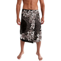 Hawaiian Plumeria-Polynesian Art Tattoo Grayscale Color Lavalava LT03 Gray - Polynesian Pride