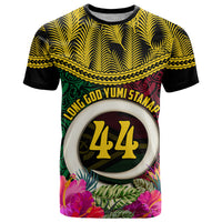 Vanuatu 44th Anniversary Independence Day T Shirt Boars Tusk and Namele Plant LT03