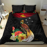 Papua New Guinea Independence Day Bedding Set PNG Flag and Bird-of-Paradise