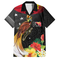 Papua New Guinea Independence Day Family Matching Summer Maxi Dress and Hawaiian Shirt PNG Flag and Bird-of-Paradise