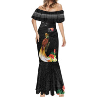 Papua New Guinea Independence Day Mermaid Dress PNG Flag and Bird-of-Paradise LT03 - Polynesian Pride
