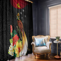 Papua New Guinea Independence Day Window Curtain PNG Flag and Bird-of-Paradise