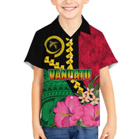 Vanuatu Flag Hibiscus Polynesian Pattern Hawaiian Shirt LT03 - Polynesian Pride