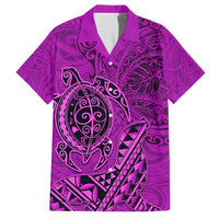 Hawaii Monk Seal and Dolphin Hawaiian Shirt Polynesian Kakau Pattern Pink LT03 Pink - Polynesian Pride