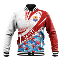 Personalized Tahiti Surfing 2026 Baseball Jacket Marquesan Tattoo-Sporty Style LT03 Unisex Multicolor - Polynesian Pride
