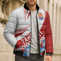 Personalized Tahiti Surfing 2026 Bomber Puffer Jacket Marquesan Tattoo-Sporty Style LT03 - Polynesian Pride