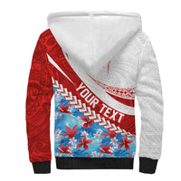 Personalized Tahiti Surfing 2026 Sherpa Hoodie Marquesan Tattoo-Sporty Style LT03 - Polynesian Pride