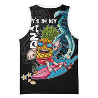 Hawaii Pineapple Surfing Basketball Jersey It's in My DNA - Kakau and Polynesian Pattern LT03 - Polynesian Pride