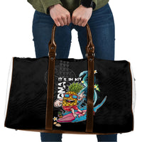 Hawaii Pineapple Surfing Travel Bag It's in My DNA - Kakau and Polynesian Pattern LT03 Black - Polynesian Pride