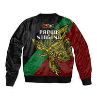 Papua New Guinea East New Britain Province Bomber Jacket PNG Birds Of Paradise Polynesian Arty Style LT03 - Polynesian Pride