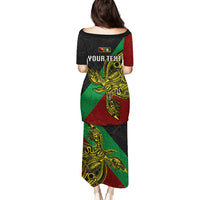 Custom Papua New Guinea East New Britain Province Puletasi PNG Birds Of Paradise Polynesian Arty Style LT03 - Polynesian Pride