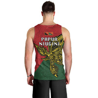 Papua New Guinea East Sepik Province Men Tank Top PNG Birds Of Paradise Polynesian Arty Style LT03 - Polynesian Pride