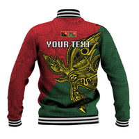 Custom Papua New Guinea East Sepik Province Baseball Jacket PNG Birds Of Paradise Polynesian Arty Style LT03 - Polynesian Pride