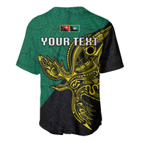 Custom Papua New Guinea Enga Province Baseball Jersey PNG Birds Of Paradise Polynesian Arty Style LT03 - Polynesian Pride
