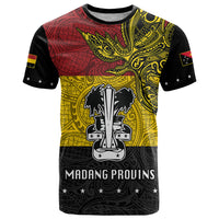 Papua New Guinea Madang Province T Shirt PNG Birds Of Paradise Polynesian Arty Style LT03 Yellow - Polynesian Pride