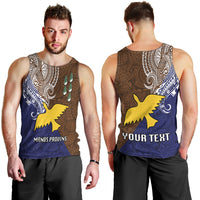 Custom Papua New Guinea Manus Province Men Tank Top PNG Birds Of Paradise Polynesian Arty Style LT03 - Polynesian Pride