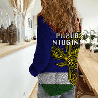 Papua New Guinea Milne Bay Province Women Casual Shirt PNG Birds Of Paradise Polynesian Arty Style LT03 - Polynesian Pride