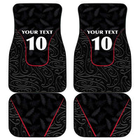 Custom New Zealand Rugby Car Mats Maori All Black Championship 2024 and Silver Fern