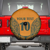 Custom Australia Rugby Championship 2024 Spare Tire Cover Aboriginal Art Tattoo Pattern LT03 - Polynesian Pride