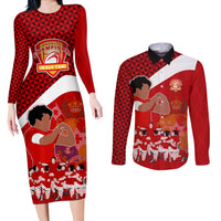 tonga-rugby-couples-matching-long-sleeve-bodycon-dress-and-long-sleeve-button-shirts-sipi-tau-dance-coat-of-arms-ngatu-pattern