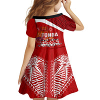tonga-rugby-kid-short-sleeve-dress-sipi-tau-dance-coat-of-arms-ngatu-pattern