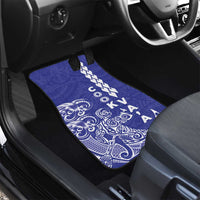 Cook Islands Vaa Polynesian Art Tattoo Car Mats Blue Color