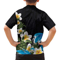 Hawaiian Plumeria and Turtle Family Matching Tank Maxi Dress and Hawaiian Shirt with Polynesian Tribal Art Pattern Vintage Vibes