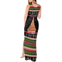 Personalized New Zealand Meri Kirihimete Tank Maxi Dress Maori Warrior with Rugby Christmas Tree LT03 - Polynesian Pride