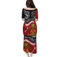 The Kingitanga - Maori King Movement Puletasi Ko Te Mana Motuhake Emblem with Moko and Polynesian Art Tattoo