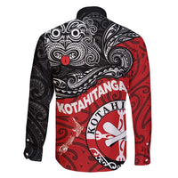 Maori Kotahitanga Family Matching Mermaid Dress and Hawaiian Shirt Aotearoa Spirit with Maori Mask and Polynesian Art Tattoo