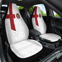 Tonga Ngatu Art Rugby Mate Ma'a Car Seat Cover LT03 One Size White - Polynesian Pride