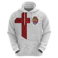 Custom Tonga Ngatu Art Rugby Mate Ma'a Zip Hoodie - Polynesian Pride