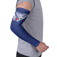 Custom Samoa Rugby Arm Sleeves Pacific Motifs - Polynesian Pride