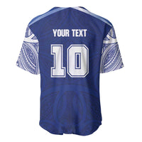 Custom Samoa Rugby Baseball Jersey Pacific Motifs LT03 - Polynesian Pride