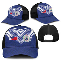 Samoa Rugby Baseball Net Cap Pacific Motifs - Polynesian Pride