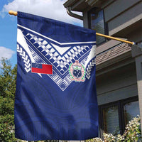 Samoa Rugby Garden Flag Pacific Motifs - Polynesian Pride
