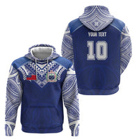 Custom Samoa Rugby Hoodie Pacific Motifs - Polynesian Pride