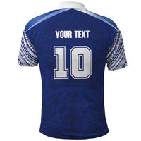 Custom Samoa Rugby Polo Shirt Pacific Motifs - Polynesian Pride